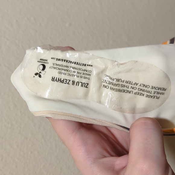 NWOT Zulu & Zephyr x Free People licorice striped ribbed one piece swim suit - Picture 11 of 11